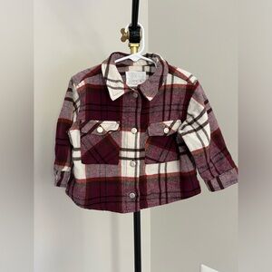 Zara Kids Plaid Jacket - Red and White